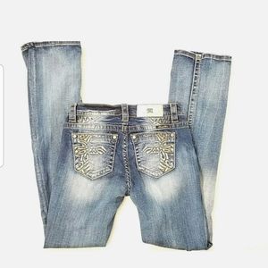 MissMe Women's Mid-Rise Slim Boot #7806SB Jeans - Sz 27